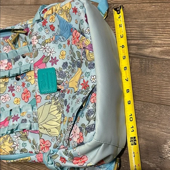 Posh Peanut Disney Princess Floral Blue Kids Backpack - Picture 12 of 12